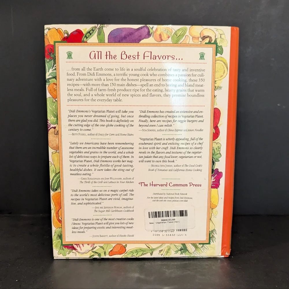 EUC VEGETARIAN PLANET HARDCOVER COOKBOOK - Picture 3 of 4